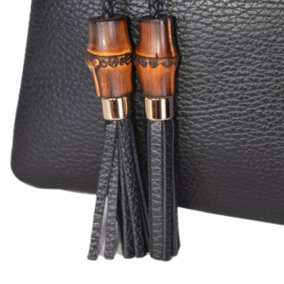 Gucci Zip Top Clutch Pouch with Bamboo Tassel Pull NEW WITH DUST BAG - Picture 5 of 8